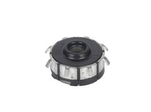 Tinned hook planar carbon commutator with tin-plated wiring hooks and graphite contact surface for car fuel pump motor
