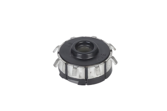 Tinned hook planar carbon commutator with tin-plated wiring hooks and graphite contact surface for car fuel pump motor