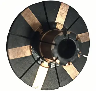 high conductivity copper coreless motor type commutator for coreless motor